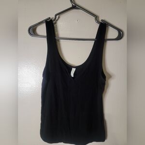Gentle Fawn Open Slit Black Camisole